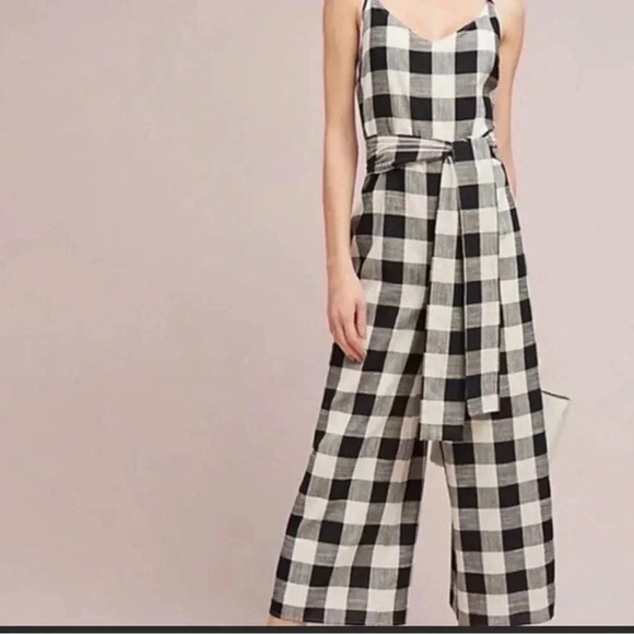 Anthropologie If by Sea Plaid Jumpsuit Size XS - Picture 1 of 10
